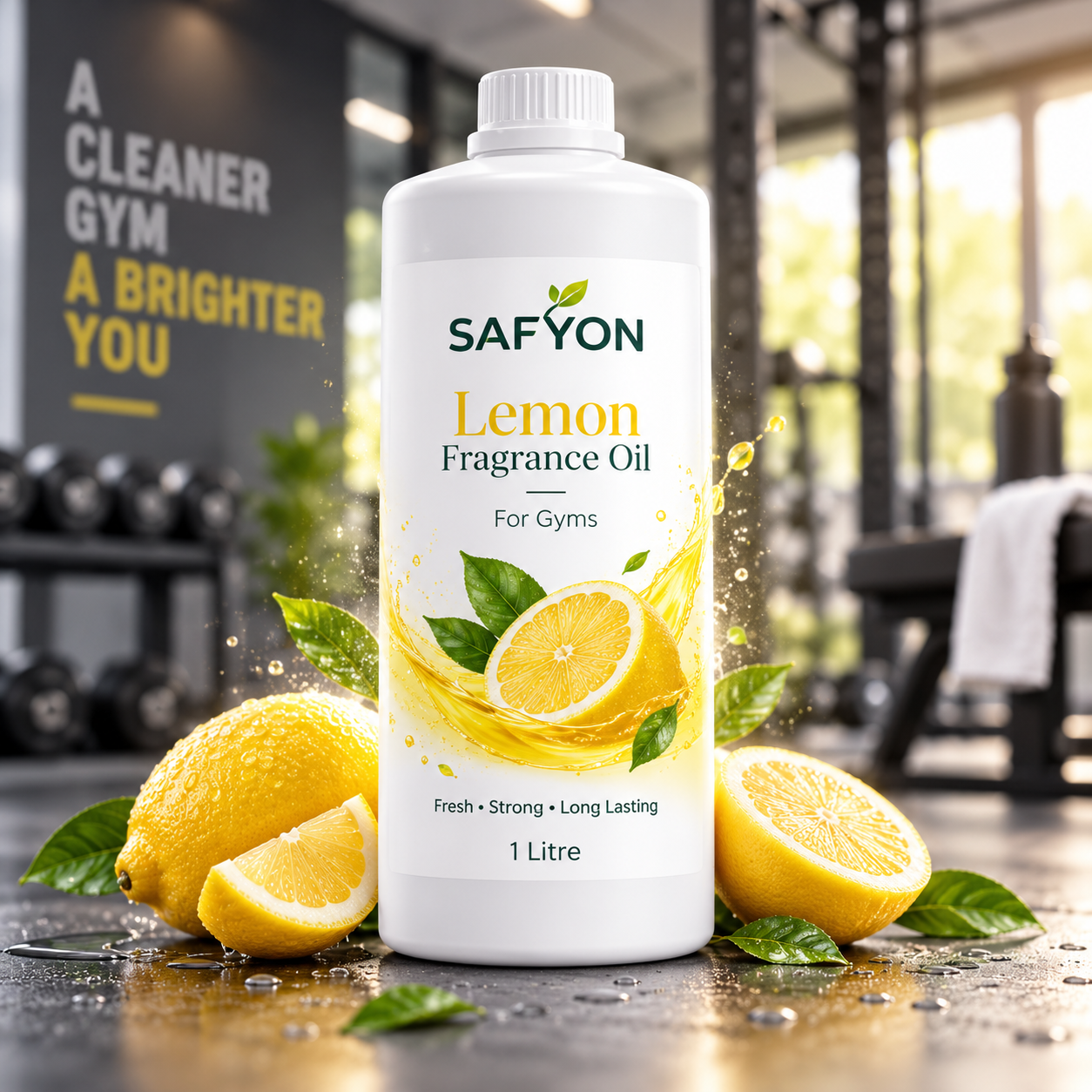 SAFYON Premium Gym Fragrance Oil Combo – 3 Litre | Aqua, Lemon & White Oudh - Image 3